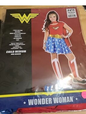DC Comics Wonder Woman Child Medium 8-10 Halloween Costume #4008